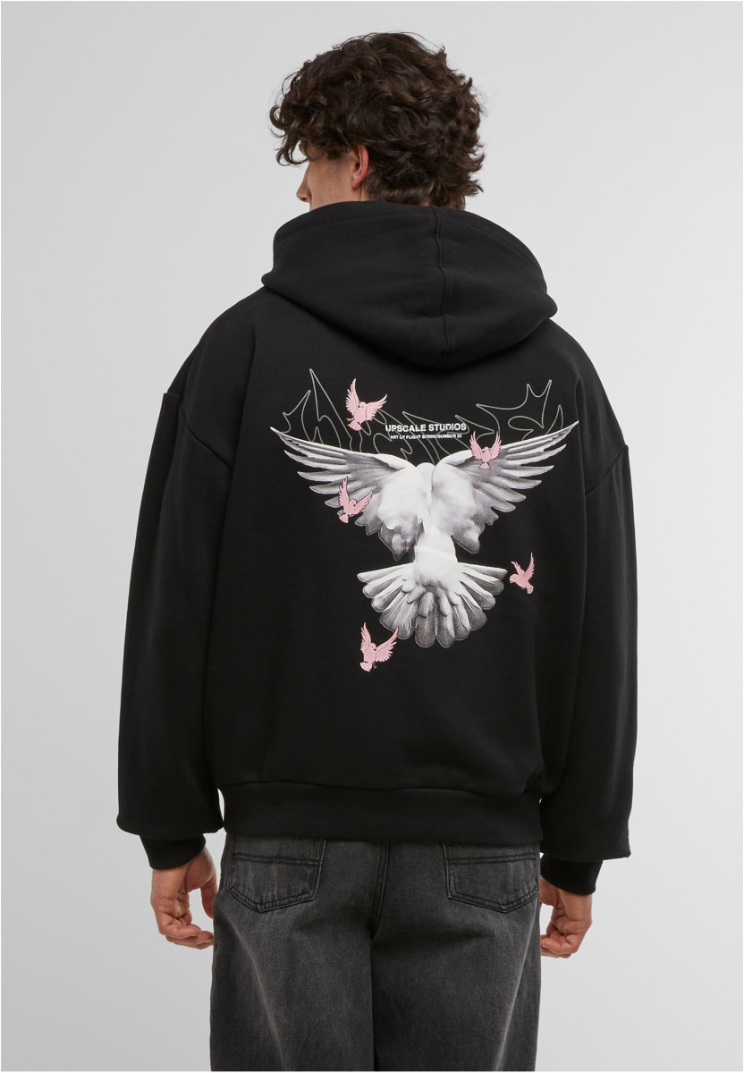 Doves Oversize Zip Hoodie