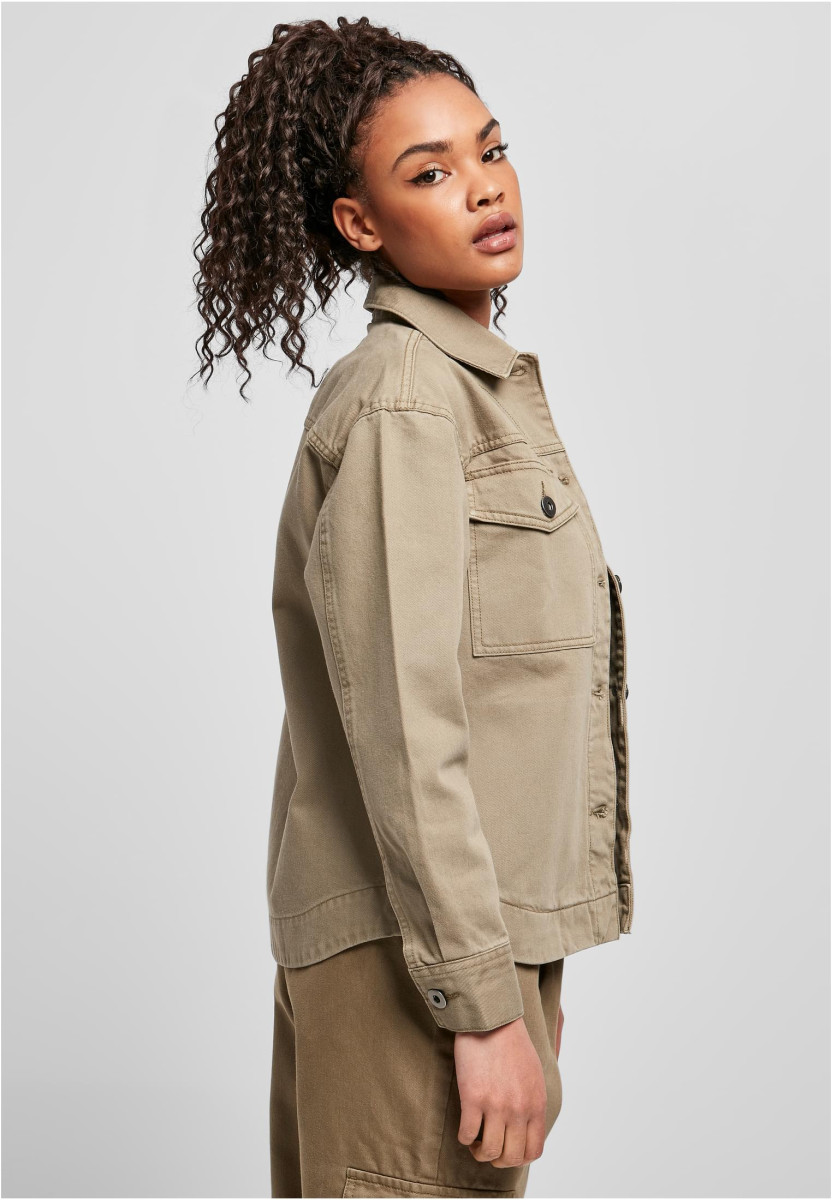 Ladies Oversized Shirt Jacket