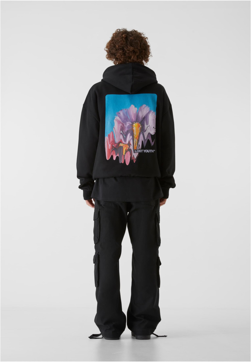 LY HOODY - BLURRED FLOWERS