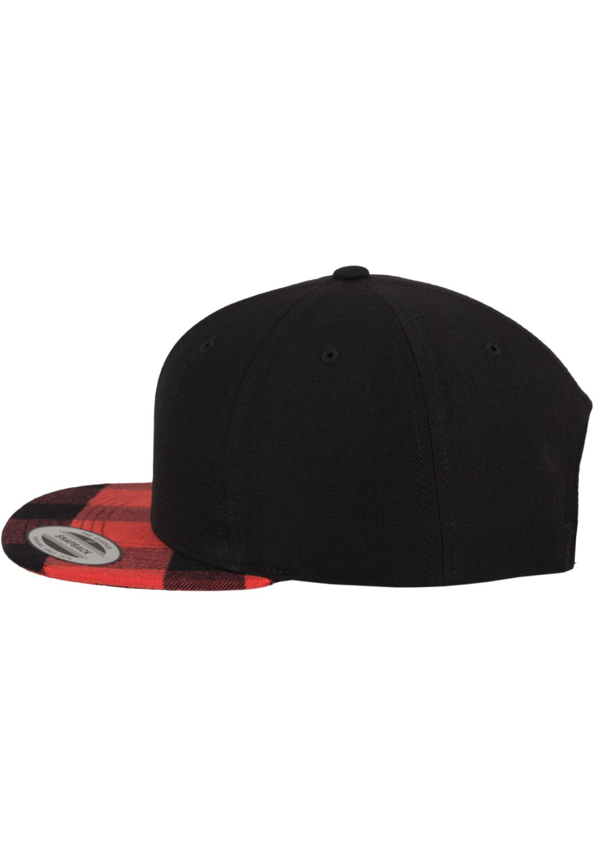 Checked Flanell Peak Snapback