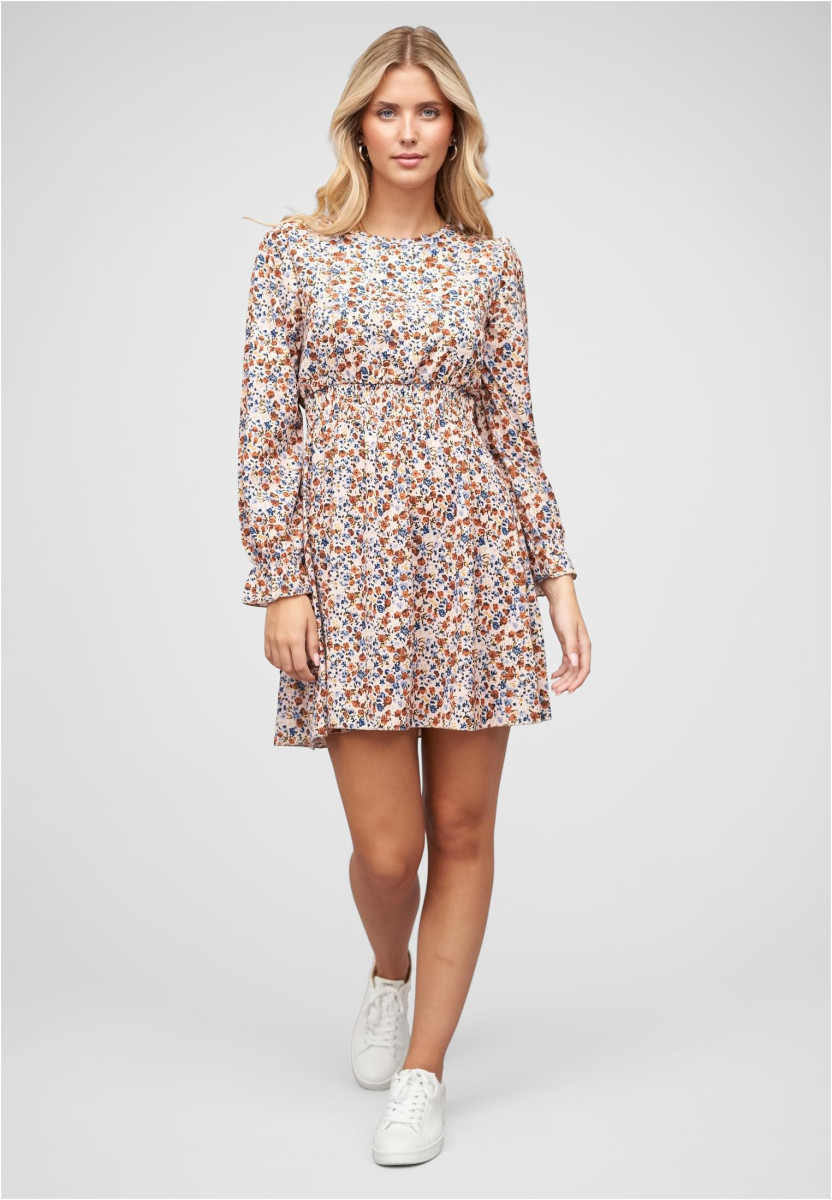 Langarm Kleid mit Blumen Print