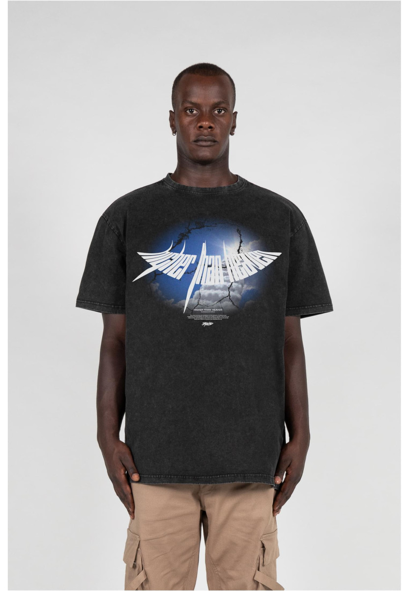 HIGHER THAN HEAVEN V.4 Acid Washed Heavy Oversize Tee