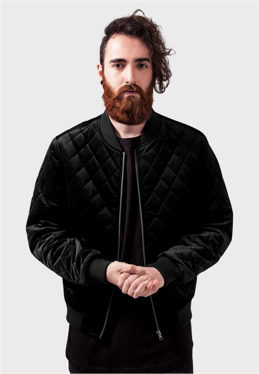 Diamond Quilt Velvet Jacket