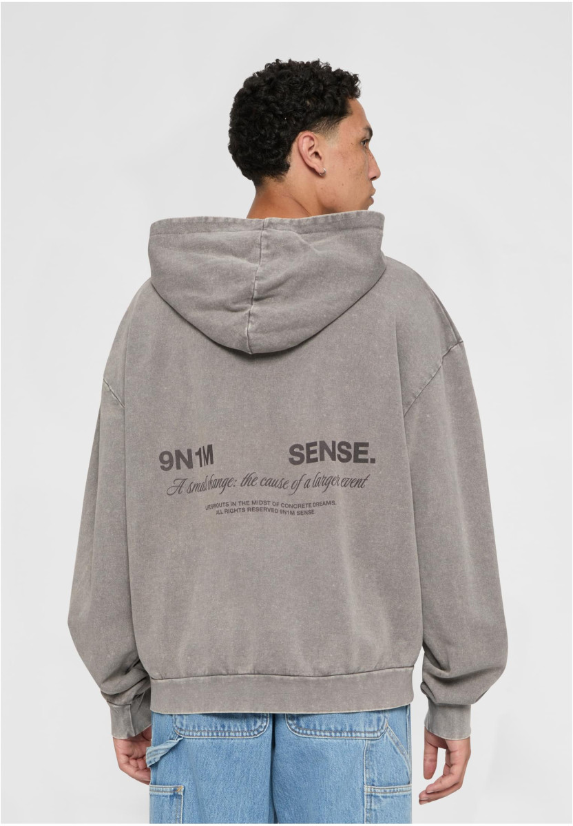 SENSE CHANGE Acid Washed Hoodie