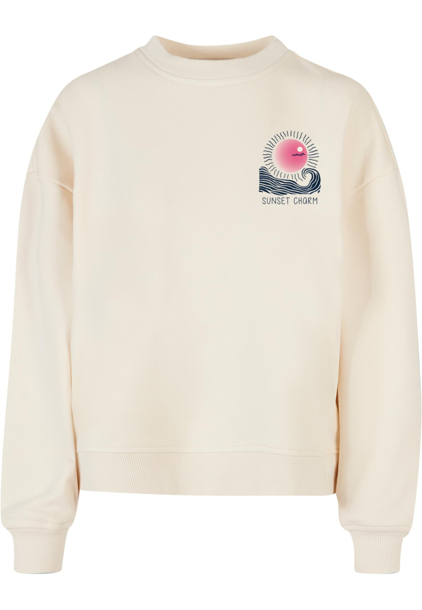 Ladies Sunset Charm Oversized Crewneck