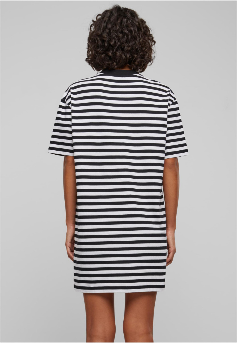 Ladies Oversized Striped Tee Dress