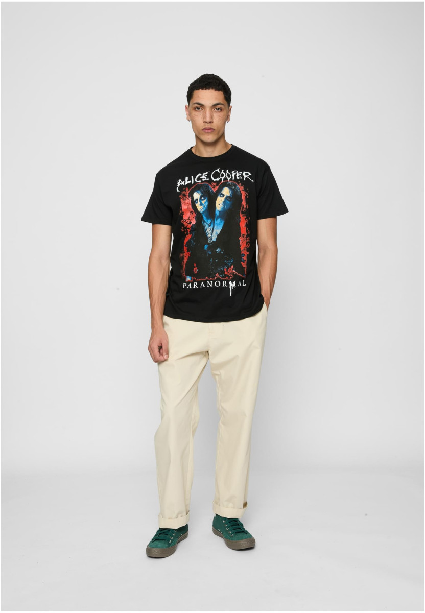 Alice Cooper Paranormal Splatter Adult Black Tee