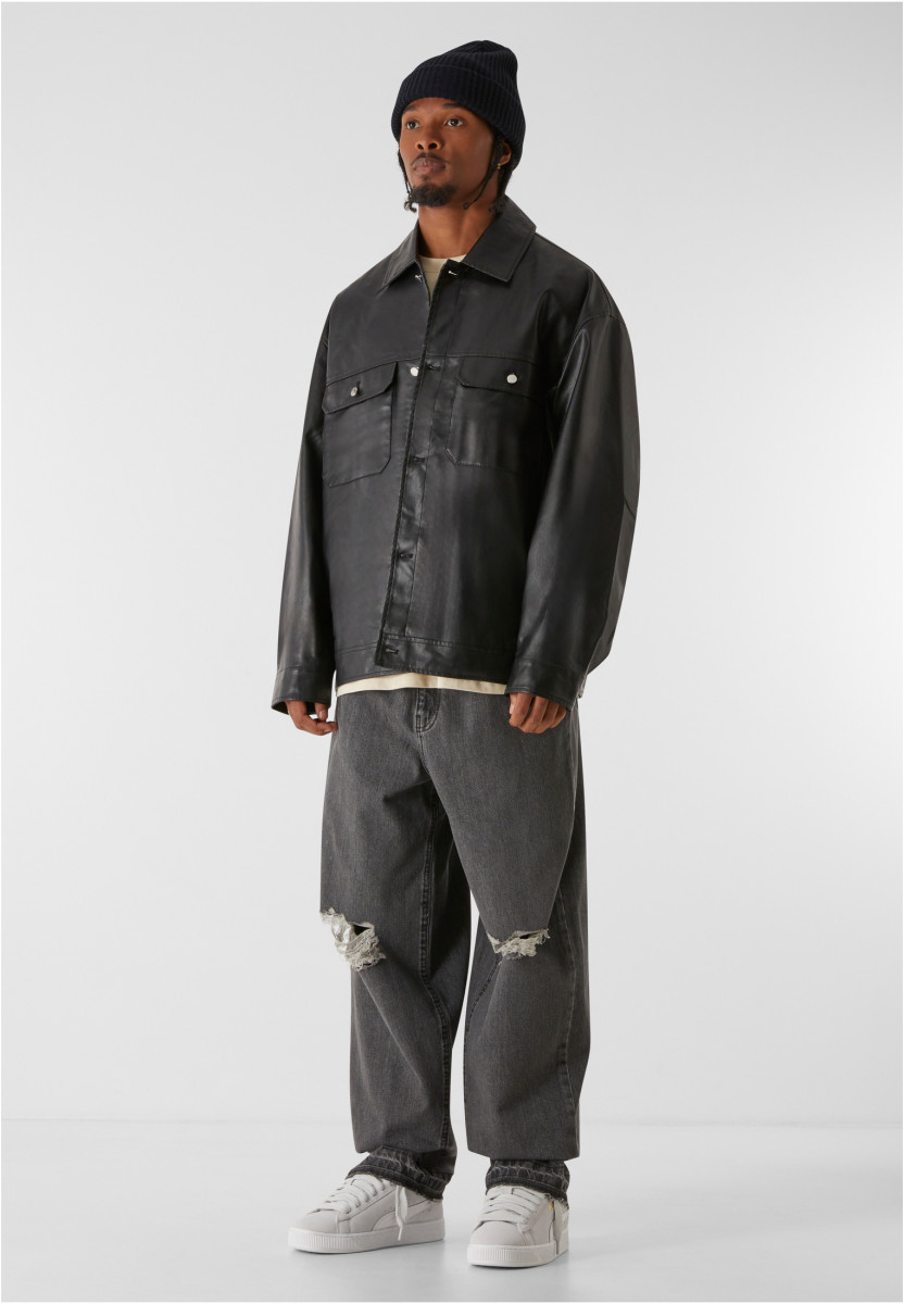MJG IMITATION LEATHER JACKET