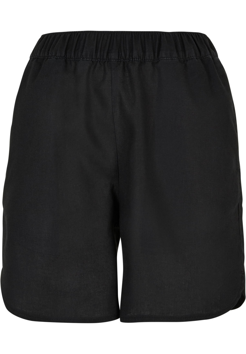 Ladies Linen Mixed Shorts