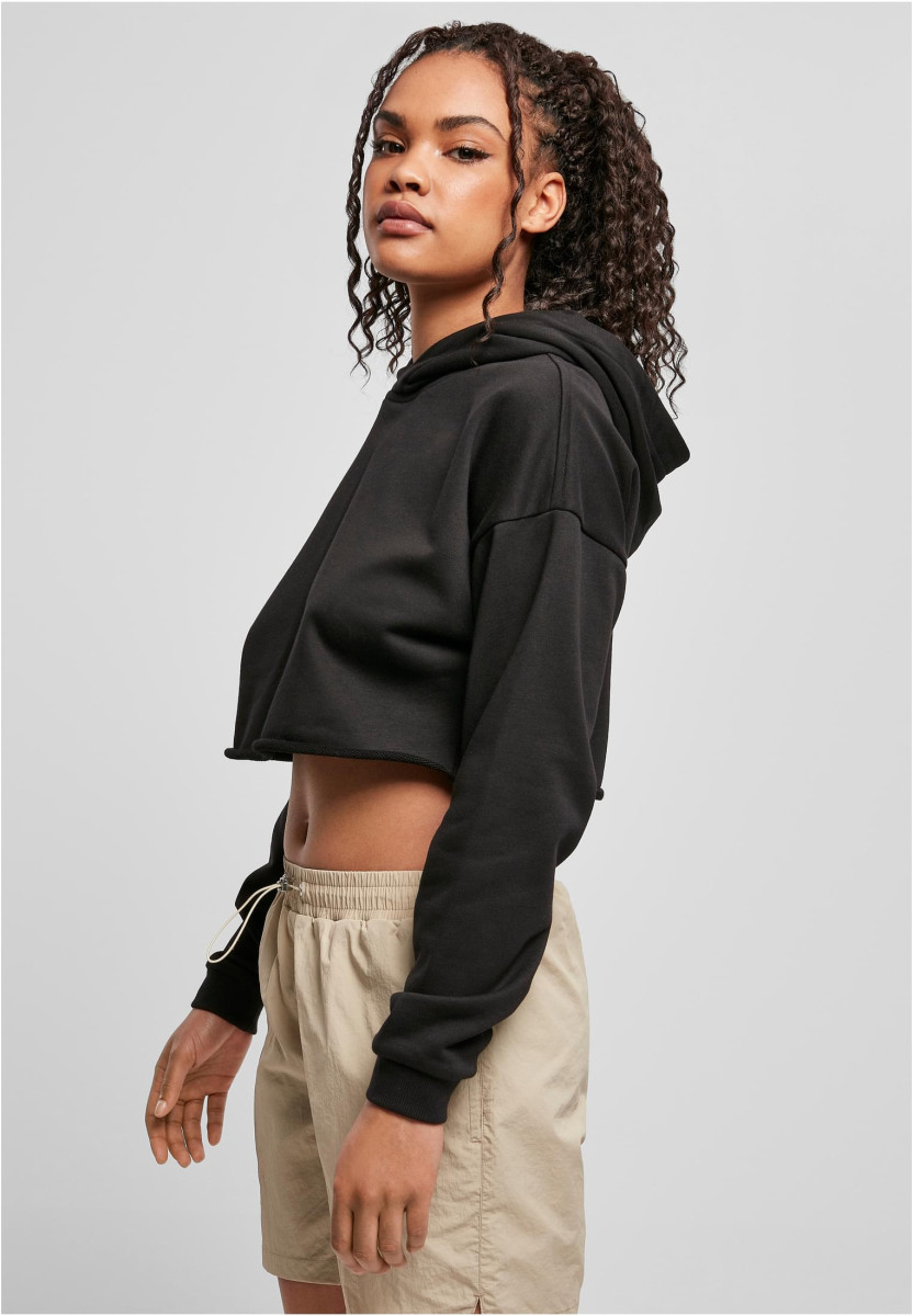 Ladies Oversized Cropped Hoody