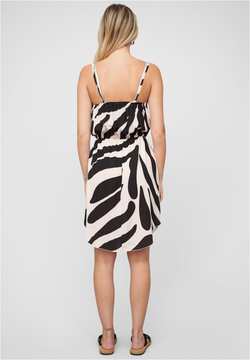 Dress with zebra print