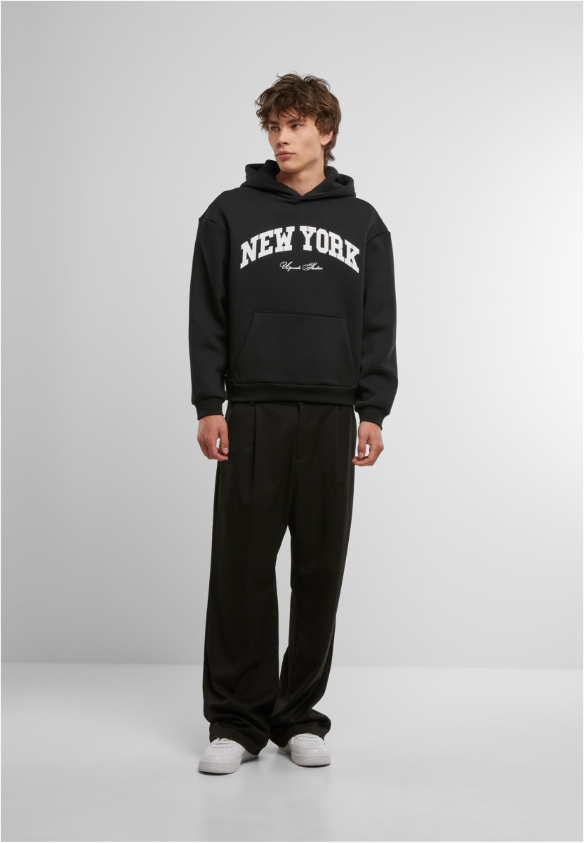 New York Collage Fluffy Hoody