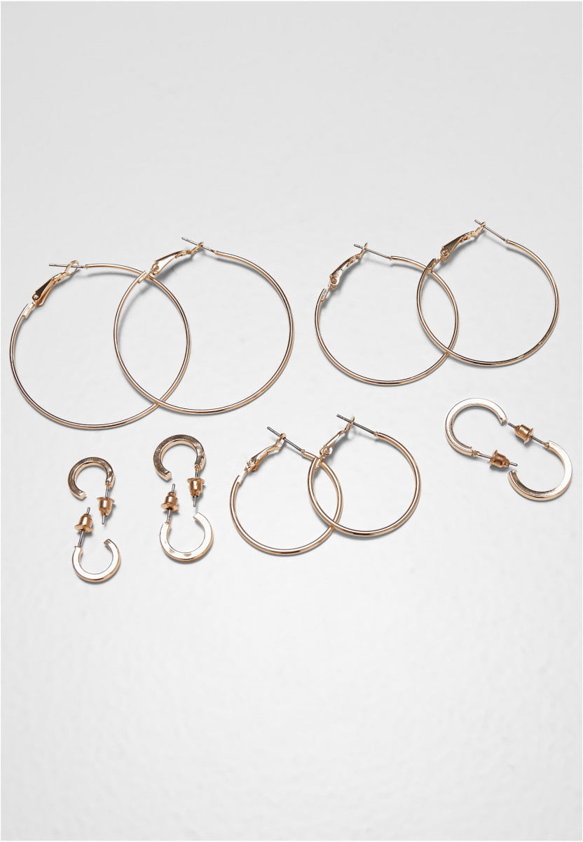 Basic Hoop Earrings 6-Pack