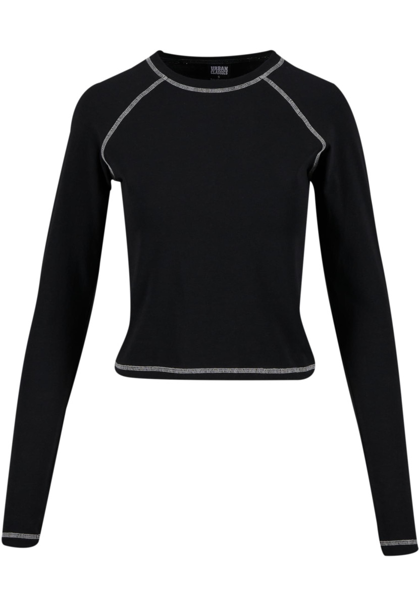 Ladies Contrast Jersey Longsleeve