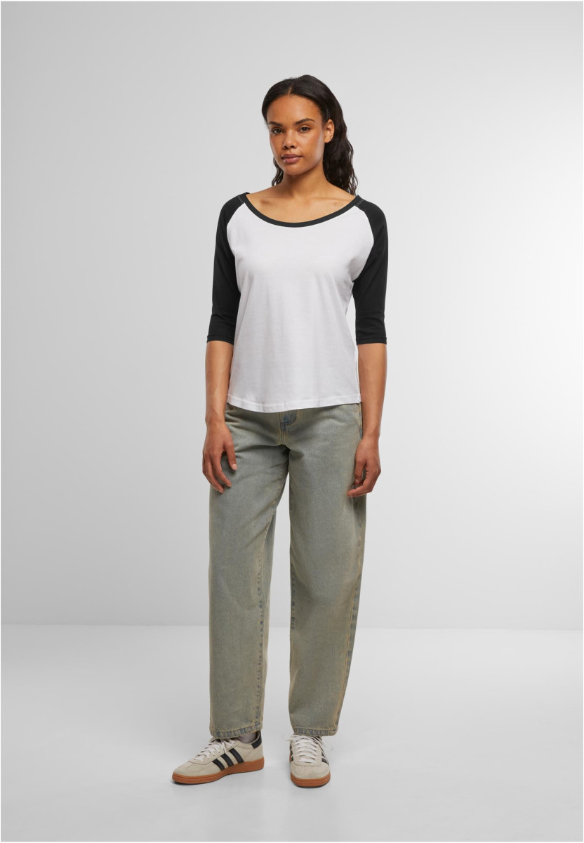 Ladies 3/4 Contrast Raglan Tee