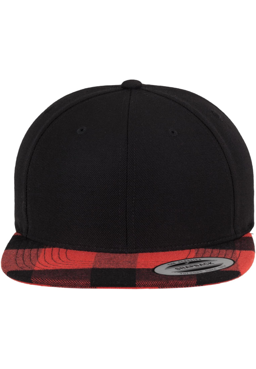 Checked Flanell Peak Snapback