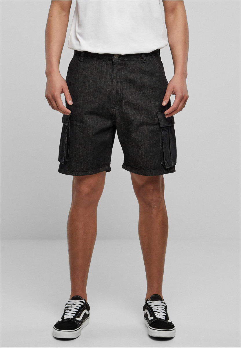 Organic Denim Cargo Shorts