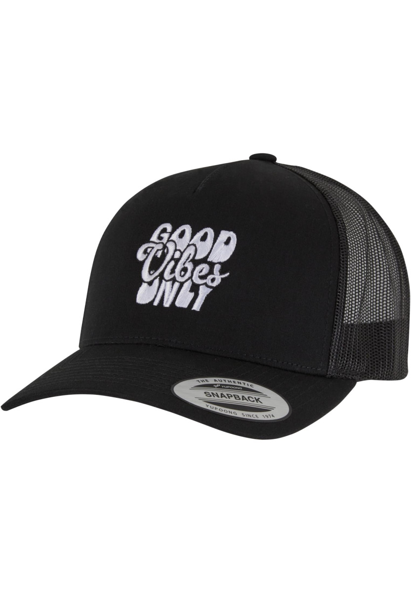 Good Vibes Only 
5-Panel Retro Trucker Cap