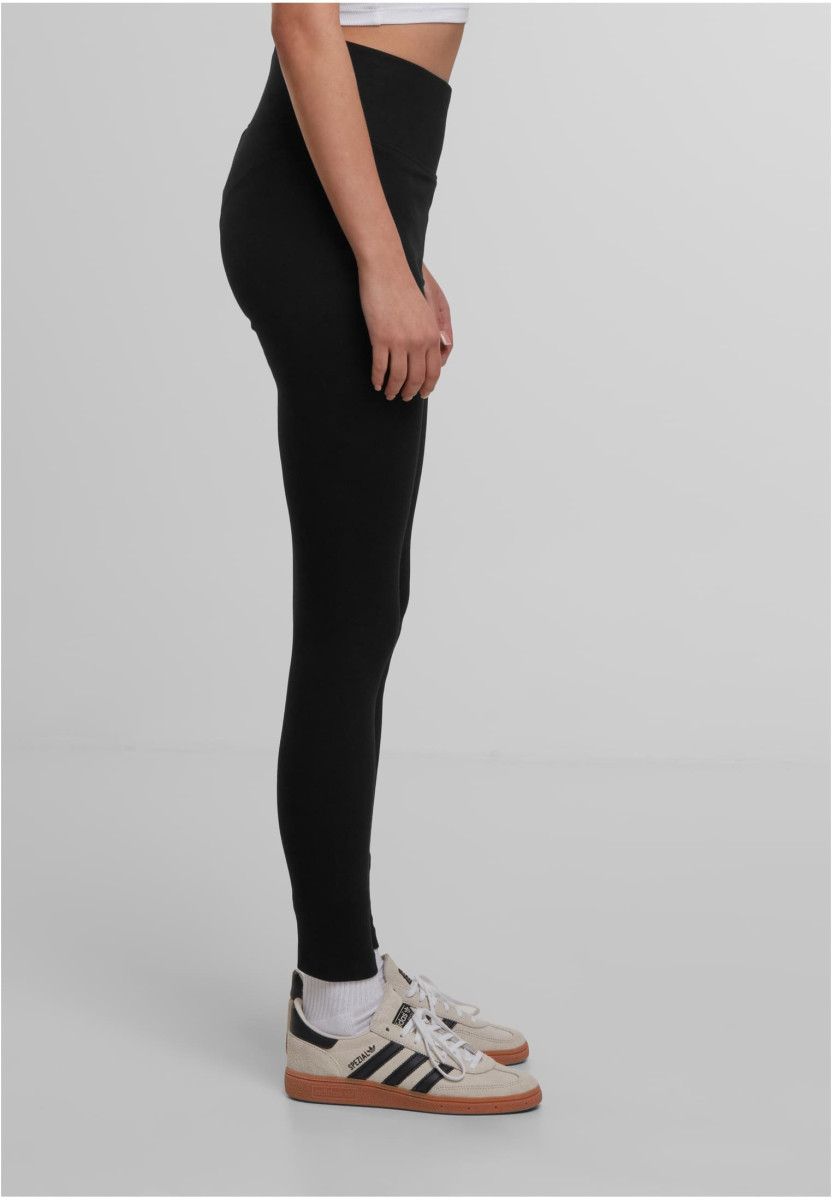 Ladies High Waist Jersey Leggings 2-Pack