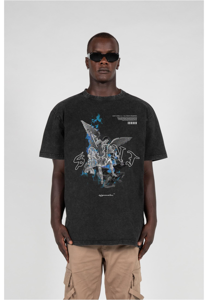 SAINT V.1 x Acid Washed Heavy Oversize Tee