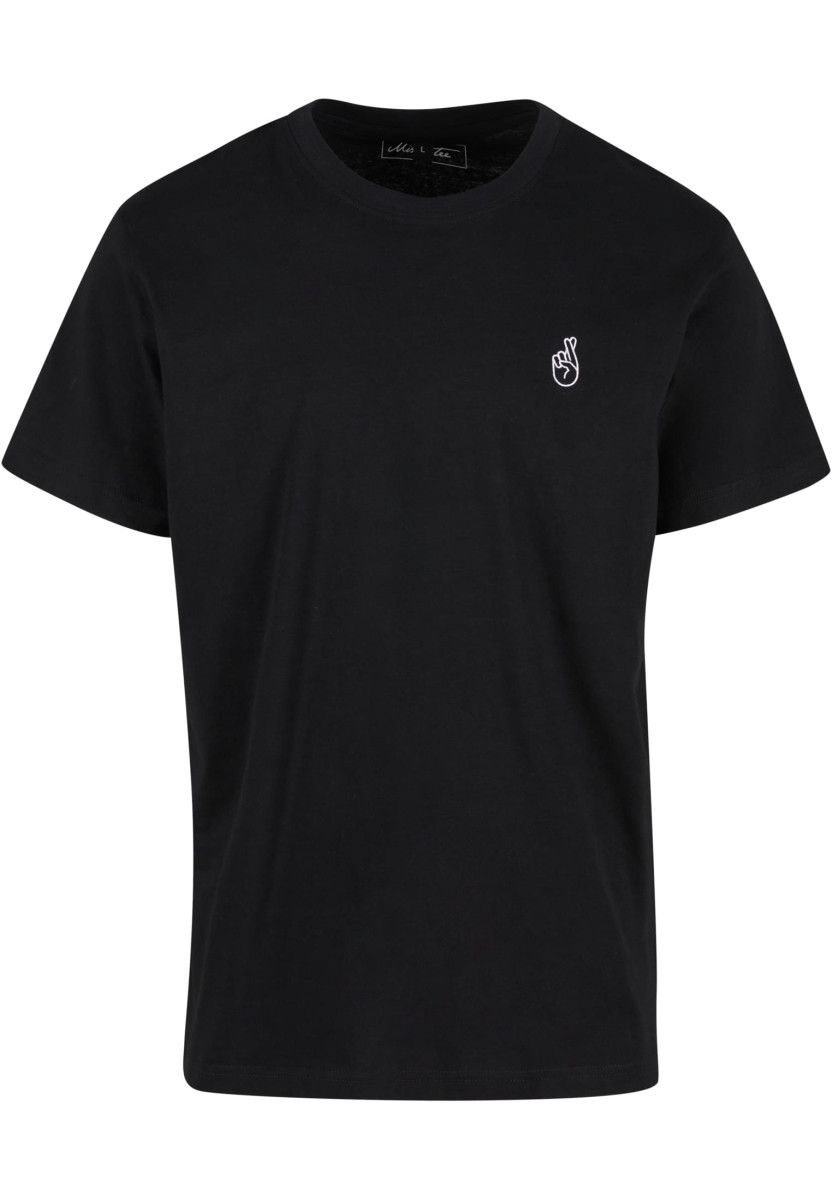 Crossed Fingers Handsign EMB Tee