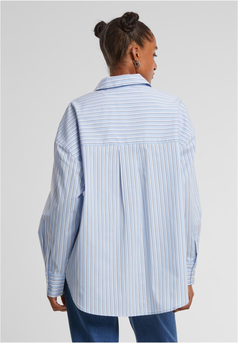 Ladies Oversized Striped Blouse