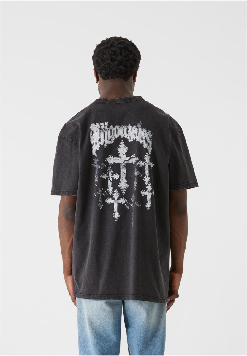 MJG Heavy Oversized Acid Washed Tee - Faded Faith