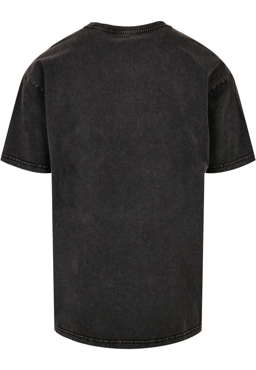 Slayer - Grayscale Helmet Acid Washed Oversize Tee