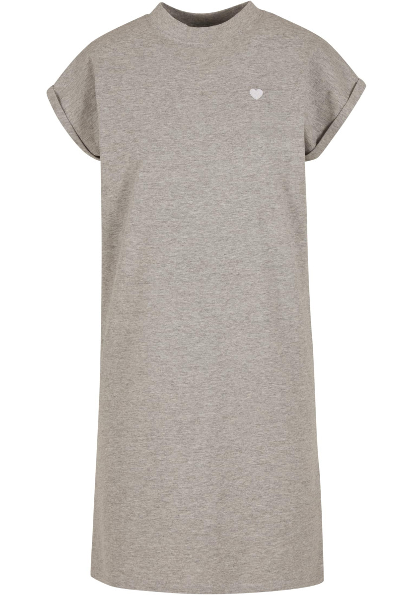 Heart EMB Ladies Turtle Extended Shoulder Dress