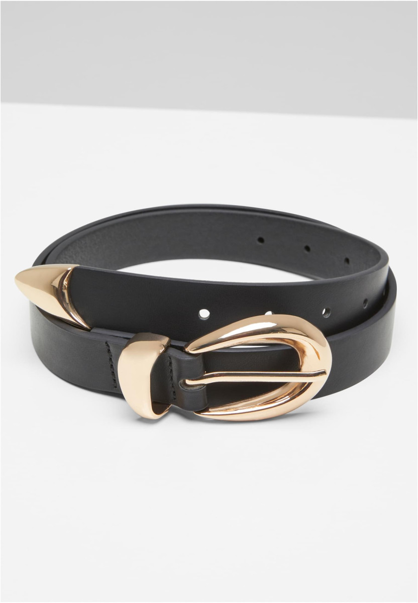 Chunky Buckle Loop Synthetic Leather Belt