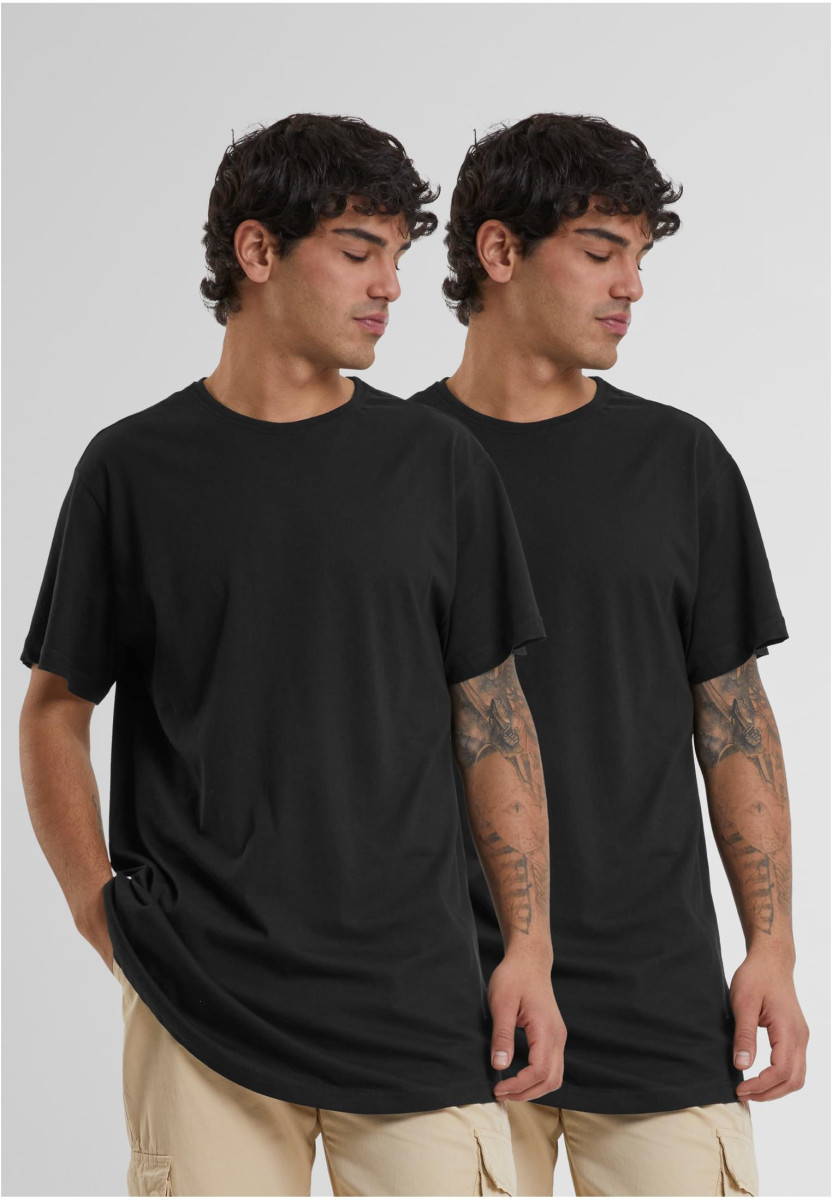 Pre-Pack Shaped Long Tee 2-Pack