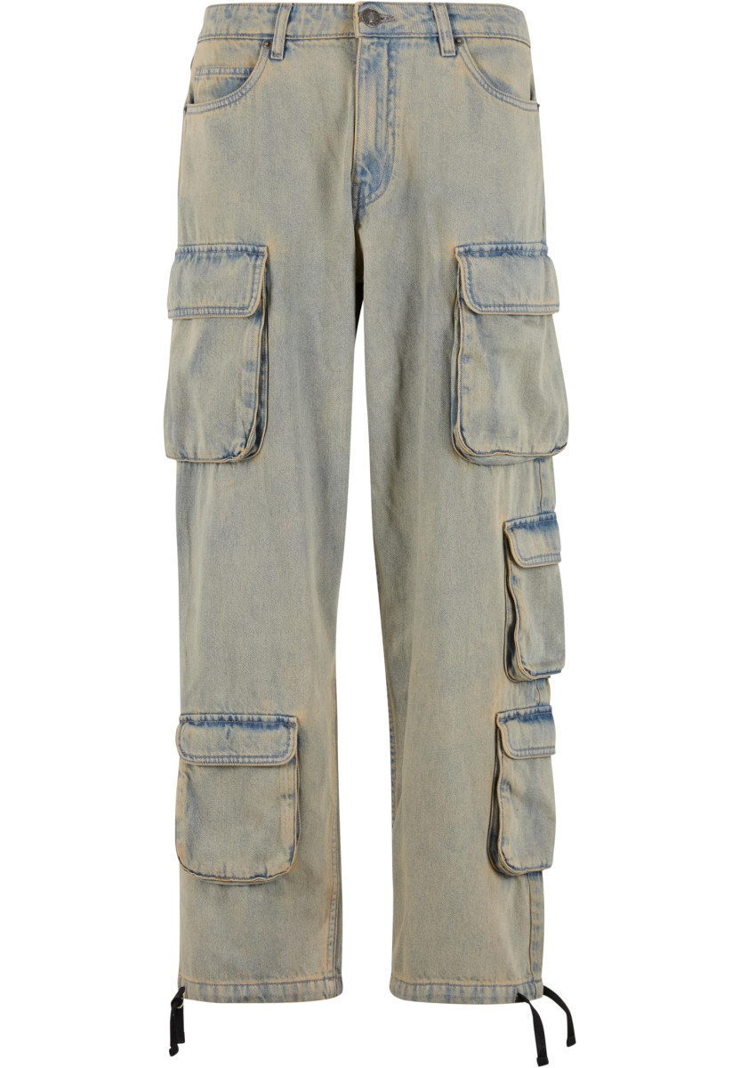 Multi Pocket Denim Cargo