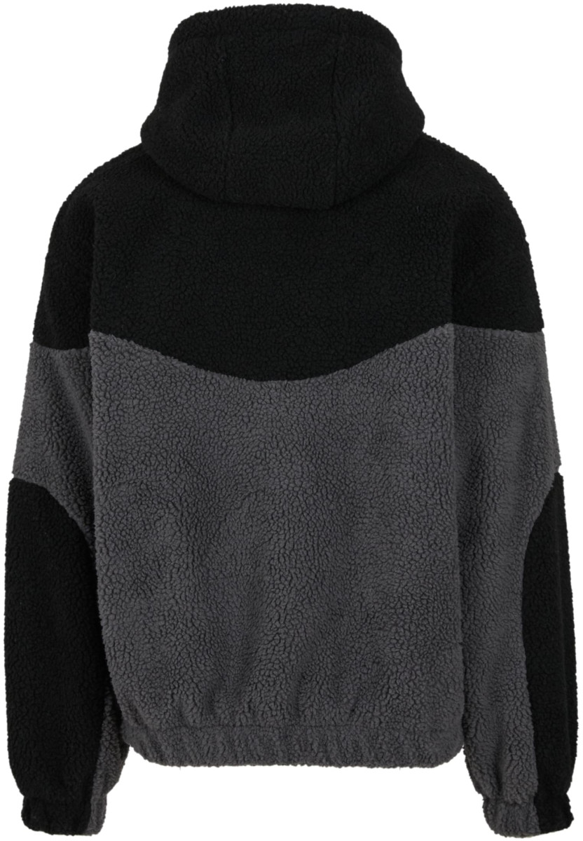 Weavy Colorblock Teddy Hoodie