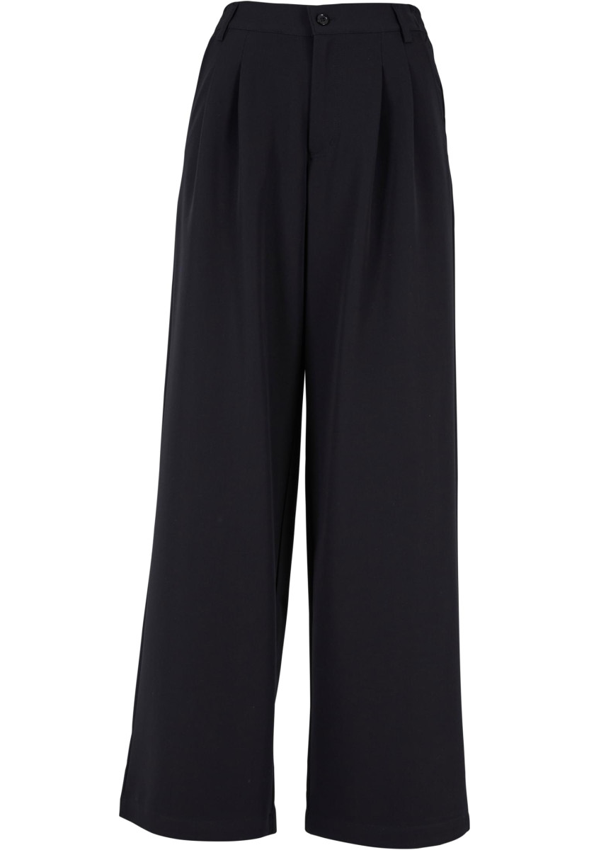 Ladies Ultra Wide Pleat-Front Pants