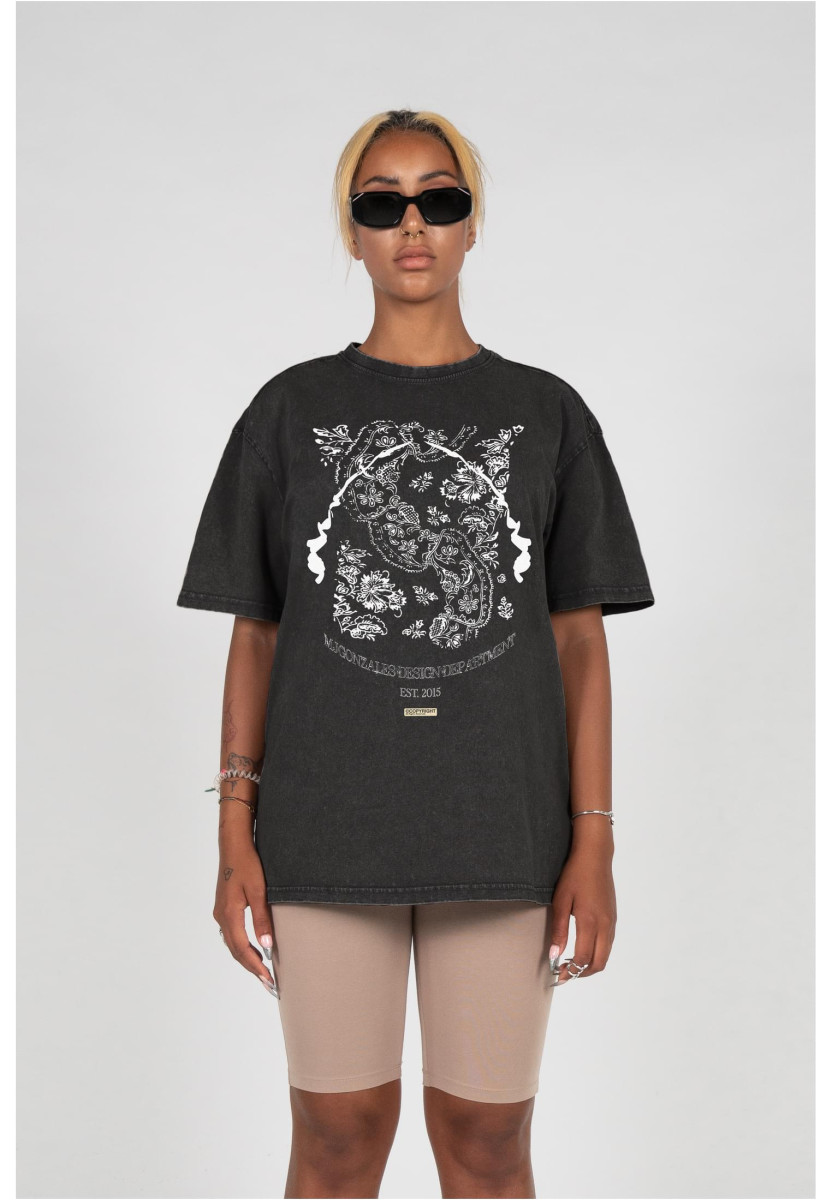 Ladies Paisley x Acid Washed Heavy Oversize Tee
