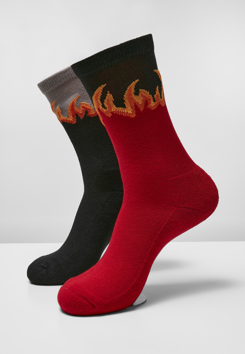 Long Flame Socks  2-Pack