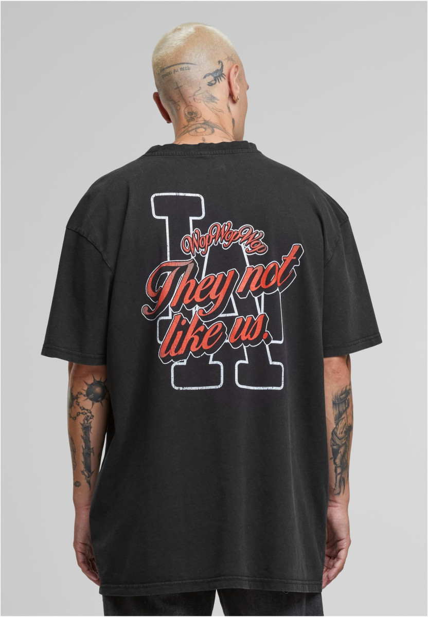 L.A Not Like Us Acidwash Oversize Tee