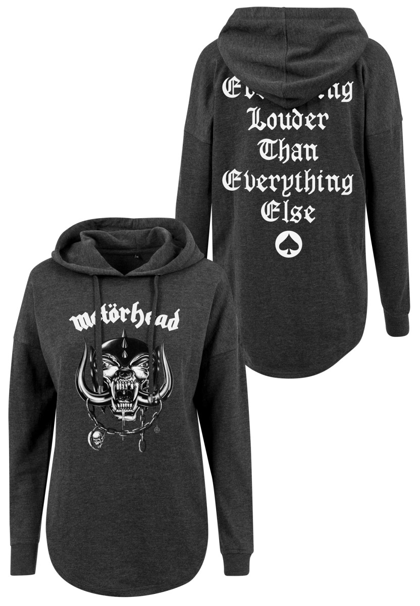 Ladies Mot?rhead Everything Louder Oversized Hoody