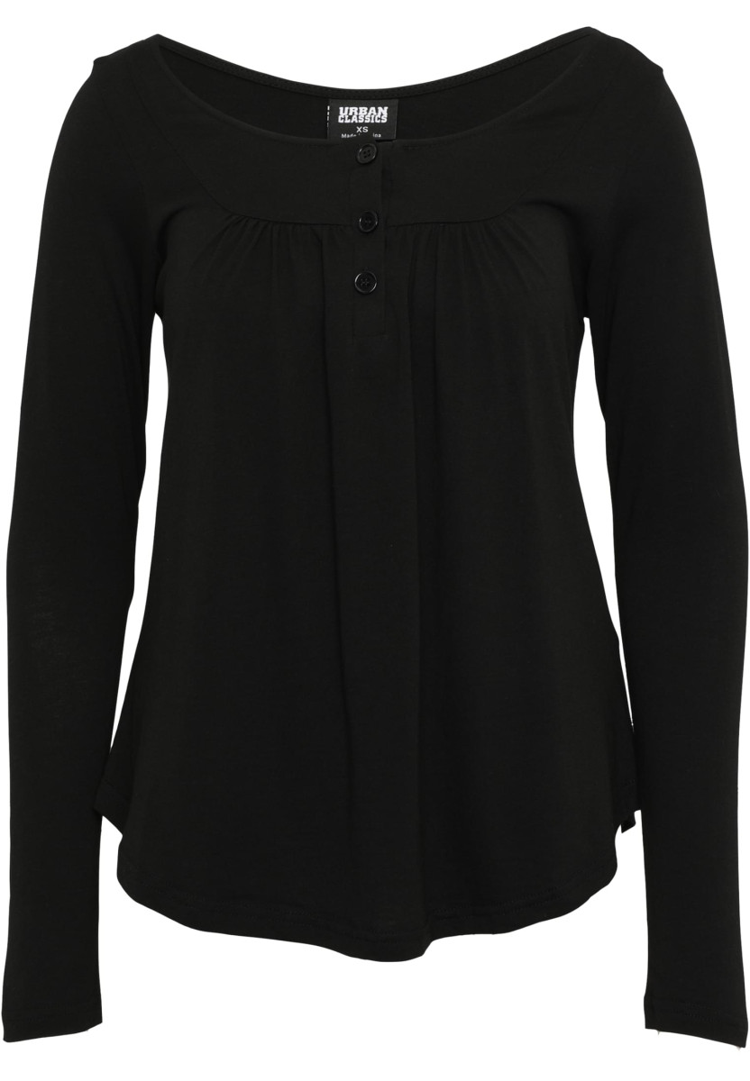 Ladies Viscose Button Up Longsleeve