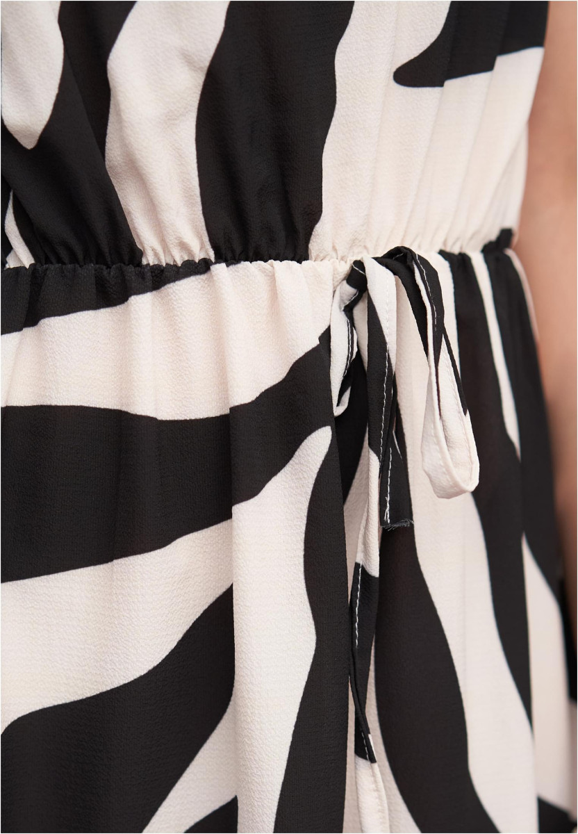 Dress with zebra print