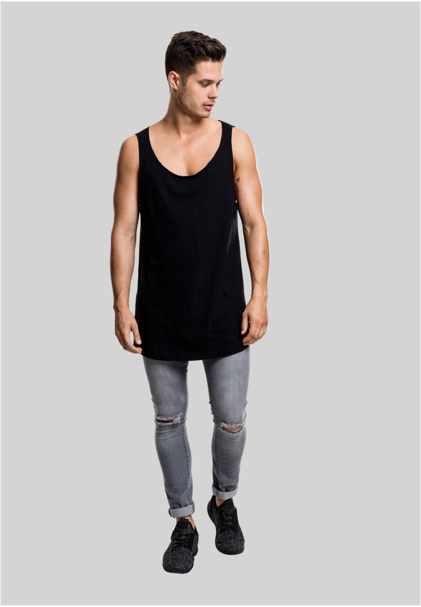 Long Shaped Open Edge Loose Tank