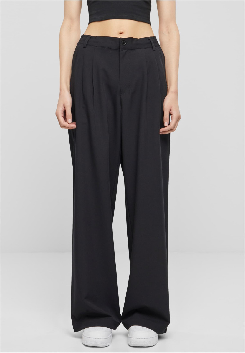 Ladies Ultra Wide Pleat-Front Pants