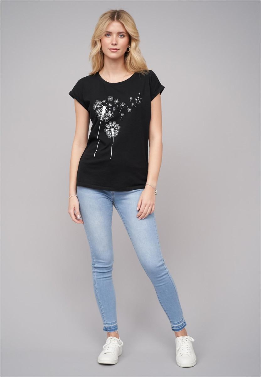 Ladies 77 Pusteblume Black Tee