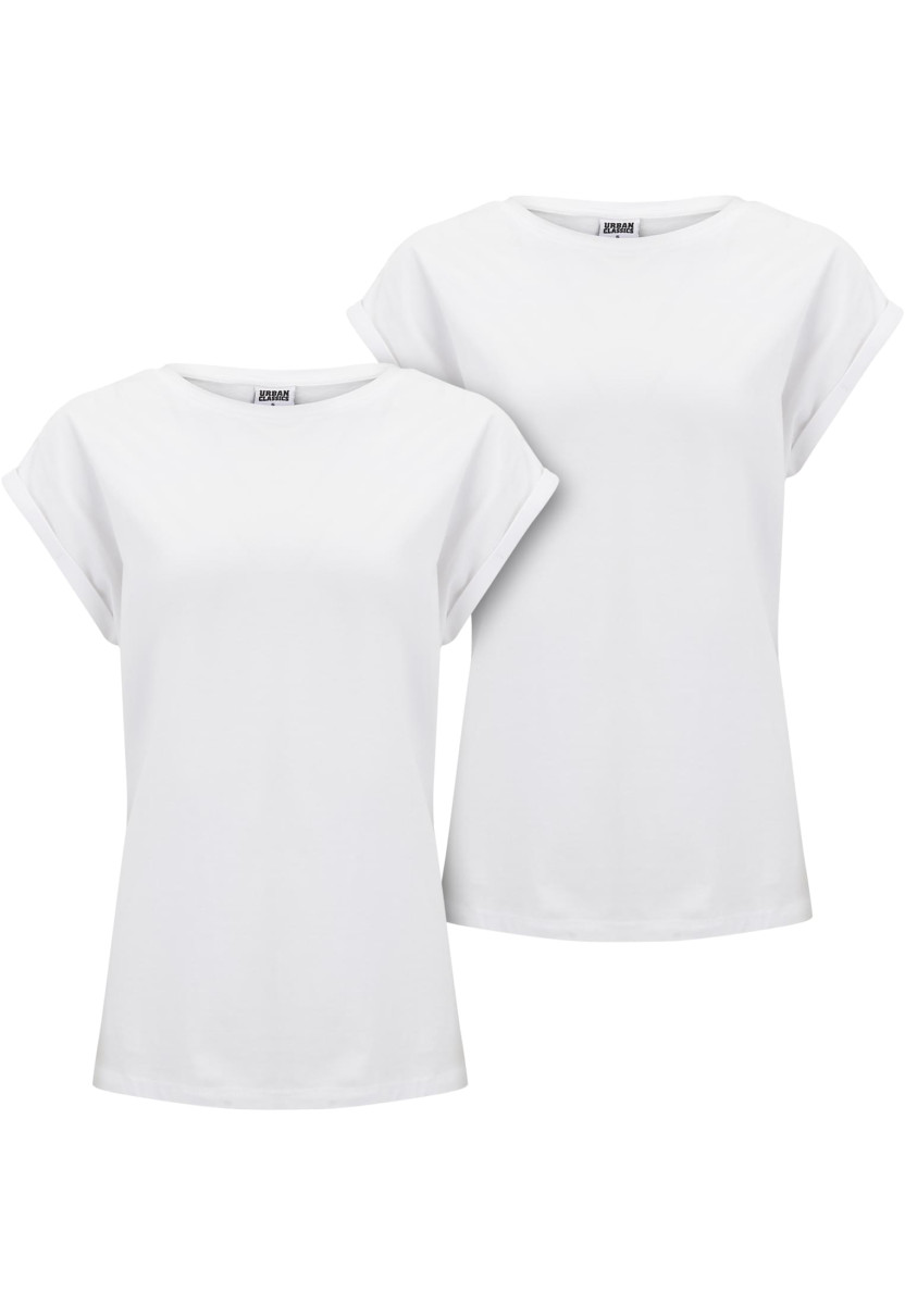 Pre-Pack Ladies Extended Shoulder Tee 2-Pack