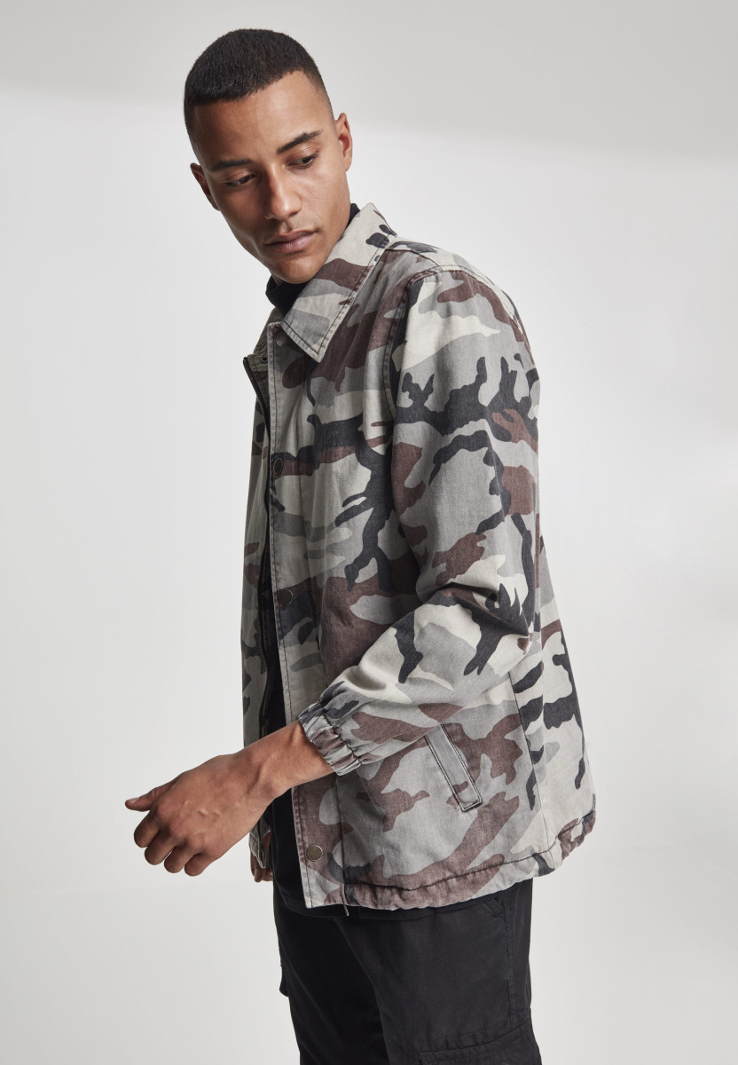 Camo Cotton Coach Jacket