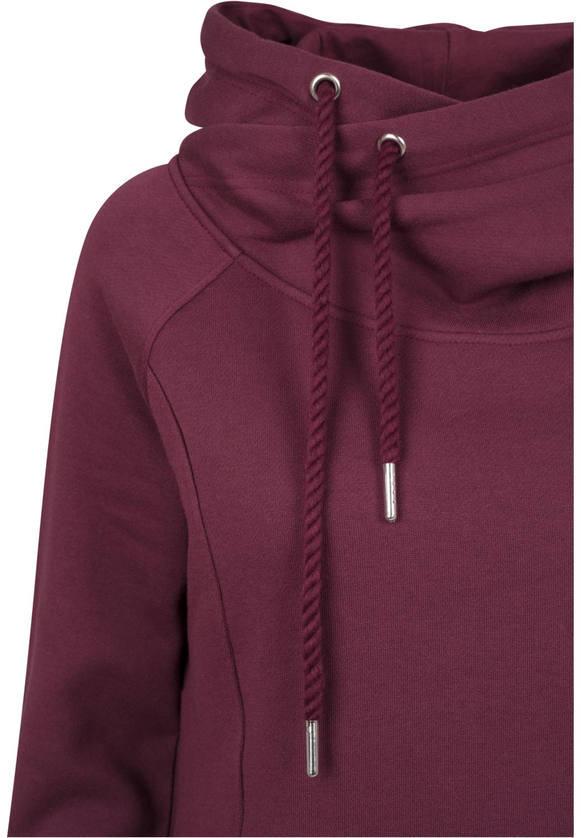 Ladies Raglan High Neck Hoody