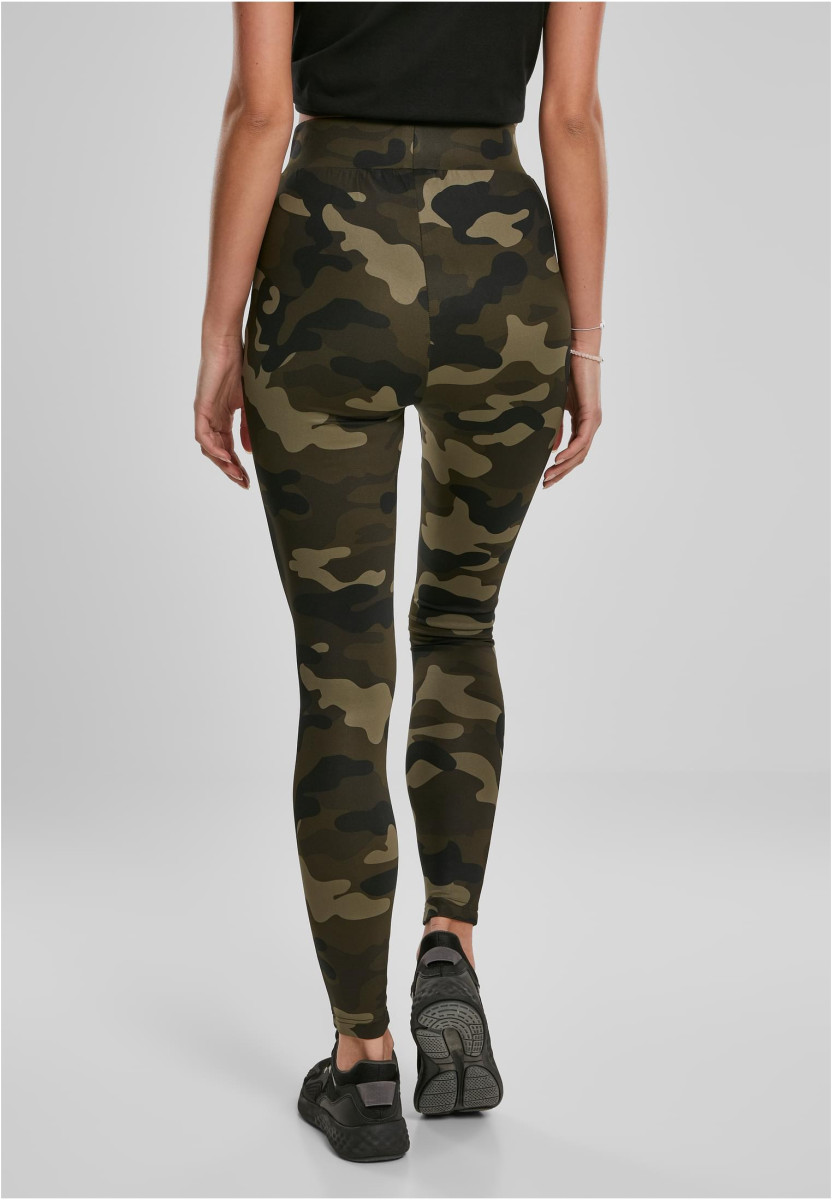 Ladies High Waist Camo Tech Leggings