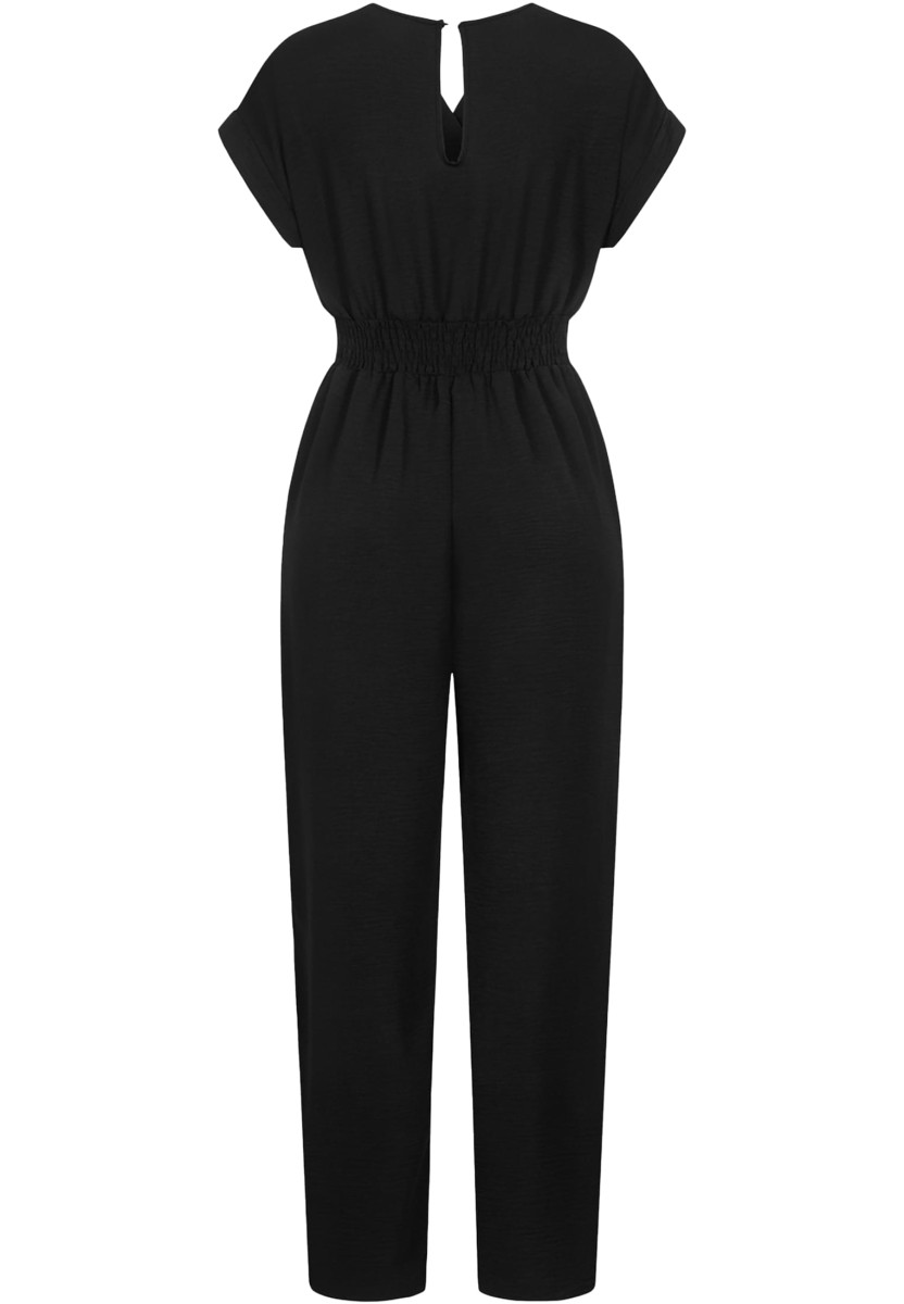 Jumpsuit in Wickeloptik mit 2-Pockets