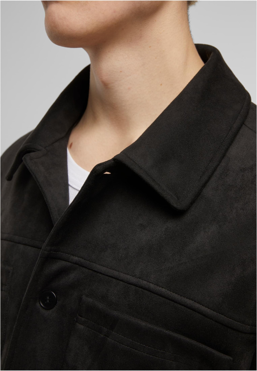 Boxy Faux Leather Jacket