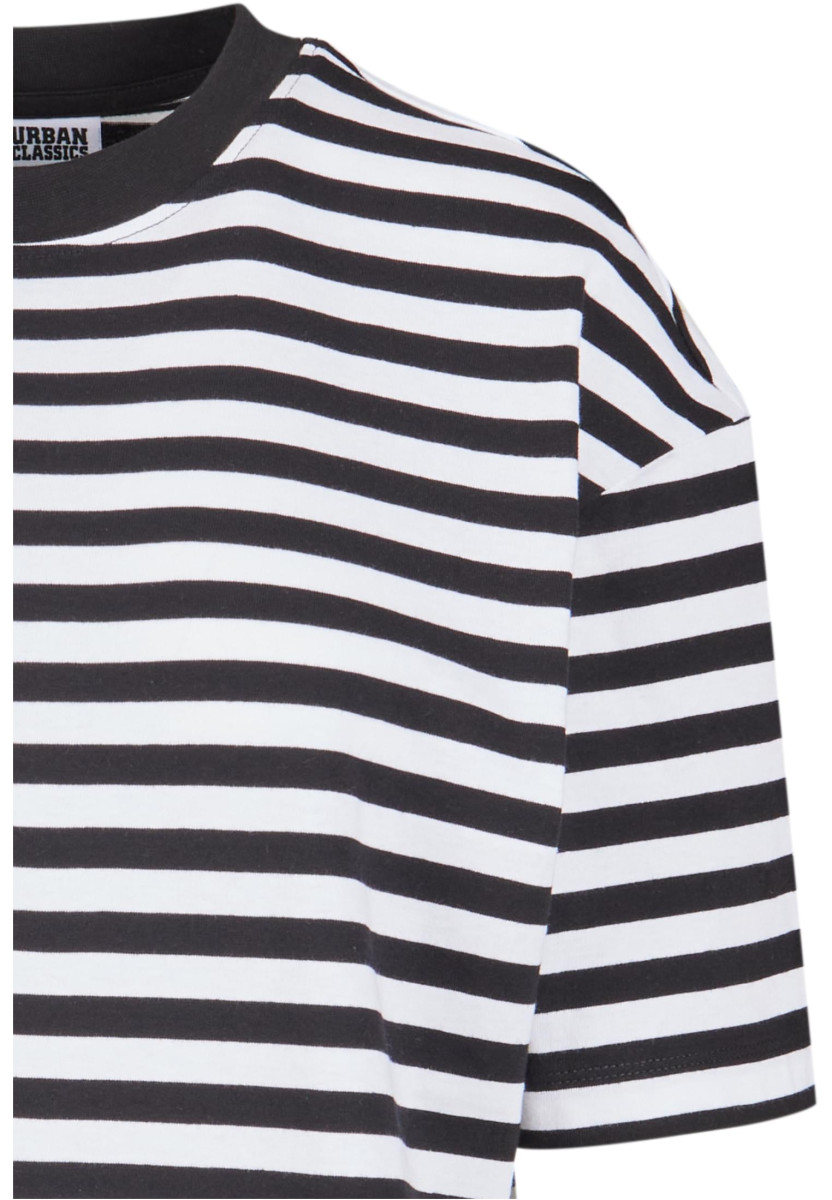 Ladies Oversized Striped Tee Dress